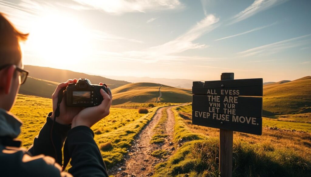 Travel Photography with Inspirational Quotes