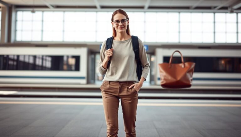 comfortable travel outfit