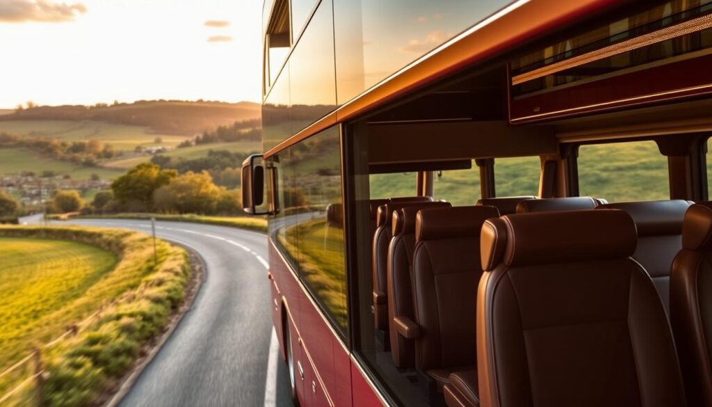 luxury bus travel UK