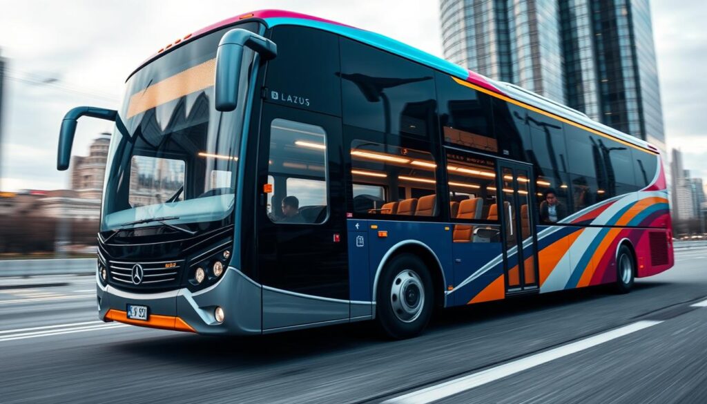 stylish bus transportation